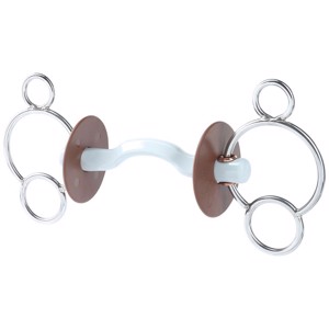 Beris 3-rings Gebiss Tongue Port
