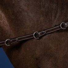 Dyon Howlett Gummizügel mit 3 Dee und 7 leather loops