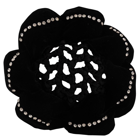 BR Schrunchie Magnolia mit Haarnetz 