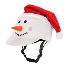 QHP Helmüberzug Christmas Schneemann