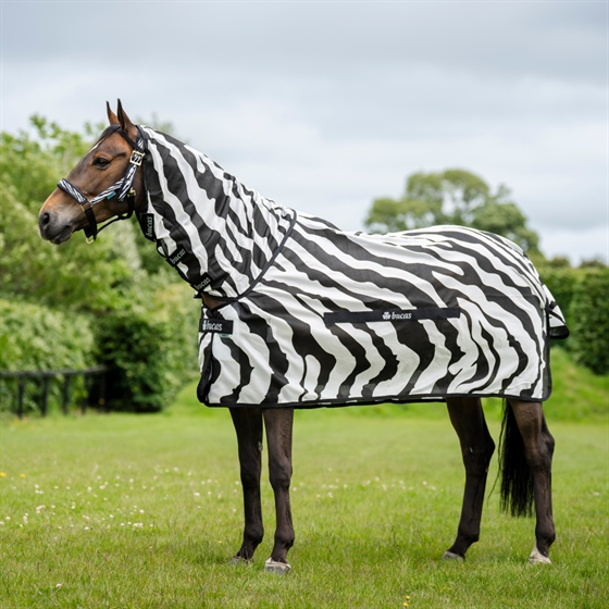 Bucas Buzz-Off Zebra & Neck Fliegendecke