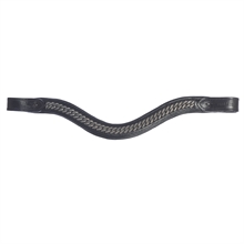 Eques Wave Stirnband mit Crystal Curb – Antrazit