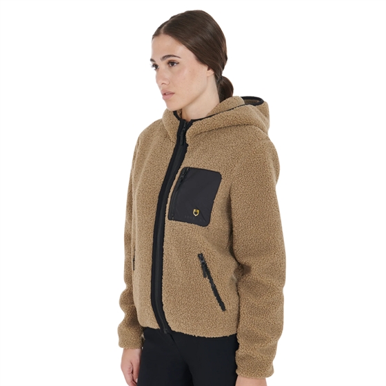 Equestro Teddy Damen Fleece mit Kapuze