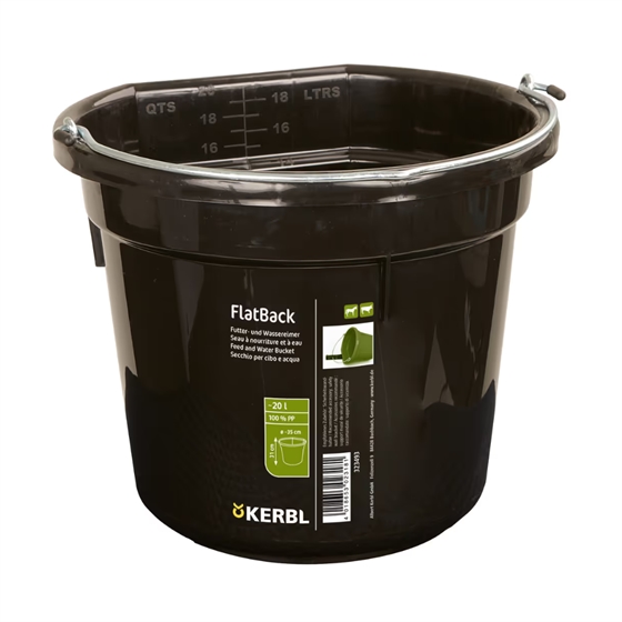 Kerbl Flatback Futter- und Wassereimer