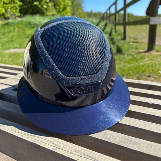 KASK Star Lady Pure Shine Navy Atlantic Blue Swarovski-Rahmen