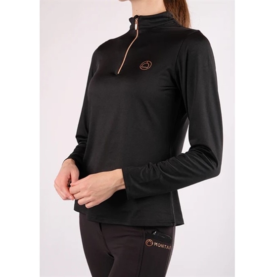 Montar Everly Rosegold langärmelige Junior-Bluse 