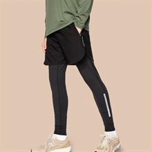 C'Mon 2-IN-1 Herrenstrumpfhose mit reflektierendem Aufdruck