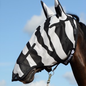 Bucas Buzz-Off Zebra Vollgesichtsfliegenmaske