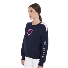 Equestro Sweatshirt mit Rundhalsausschnitt