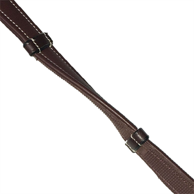 MONTAR GRIFF AUS WEICHEM GUMMI/LEDER - SCHWARZ MIT ÖKO-LEDER UND FRANZÖSISCHEN HAKEN